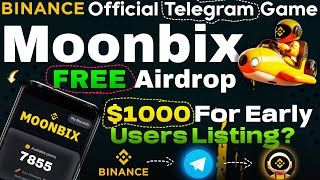 Binance Moonbix Airdrop Claim  Binance Telegram mini app  Free crypto Airdrop  Confirmed Listing [upl. by Culosio]