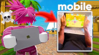 I Played MM2 on MOBILE for 24 HOURS [upl. by Myrta]