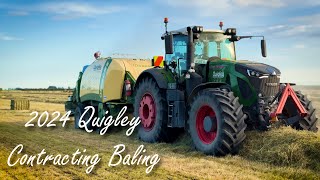 2024 Quigley Contracting baling at Ashburton NZ [upl. by Oilut]