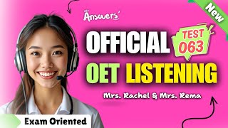 OET Listening Sample for Nurses and Doctors  20112024 oet oetexam oetnursing oetlisteningtest [upl. by Borg387]