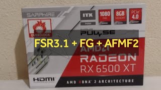 Cyberpunk 2077  RX 6500 XT 8GB  FSR  FG  AFMF [upl. by Refannej]