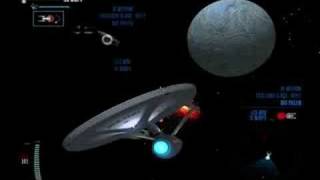 Star Trek Legacy  Enterprise Refit vs Excelsior Refit [upl. by Ahearn680]