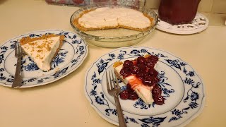 Cherry Cream Cheese Pie Recipe  Annes Recipe Box [upl. by Nhguaved741]