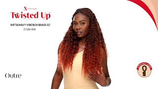 Outre XPression Twisted Up Boho Wet amp Wavy Vibe Box Braid 22quot 3X [upl. by Rolfe338]