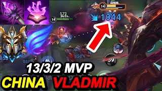 Wild Rift China Vladmir Mid  Sovereign 157LP Rank Gameplay  Build Rune  Nightbringer Vladimir [upl. by Gagliano112]