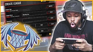 CREATING THE BEST LEAGUE IN THE GAME  NBA Live Mobile Gameplay [upl. by Wyon]