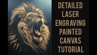 HowTo Laser Engraving Painted Canvas Full Tutorial  Very Detailed No Secrets [upl. by Onilatac63]