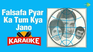 Falsafa Pyar Ka Tum Kya Jano  Karaoke with Lyrics  Mohammed Rafi  ShankarJaikishan [upl. by Zebedee513]