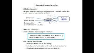 Corrosion Lecture 1 Introduction [upl. by Joiner]