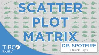 Scatter Plot Matrices in Spotfire [upl. by Nemad800]