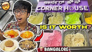 I tried FAMOUS IceCream of Bangalore😨🍨 Idris Explores  Corner House [upl. by Held]