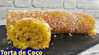 Torta de Coco extremamente húmida e saborosa [upl. by Rayford]