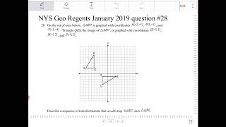 NYS Geometry Regents January 2019 Question 28 [upl. by Boice160]