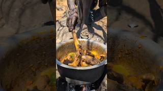 Hadzabe tribe cooks their favorite meal today So delicious and nutritious 😋😍‼️cooking hadzabetribe [upl. by Kiyoshi]