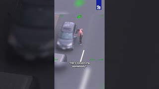 VIDEO Police chase stolen car with abducted woman in Virginia [upl. by Liam571]