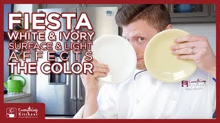 Fiesta White and Ivory Color Comparison  Fiesta Dinnerware [upl. by Alleciram]