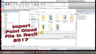 Import Point Cloud File in Revit 2017 [upl. by Sheline348]