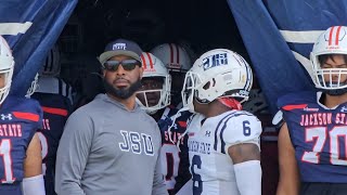 🚨 Jackson State Football ‎gojsutigersfb takes field for 2024 Spring Game ‎JSUBands crankin 😱🔥🔥🔥 [upl. by Leryt]