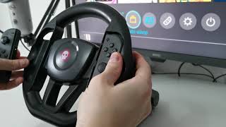 Numskull Nintendo Switch Wheel  How To Set Up And Gameplay Demo [upl. by Nosmoht28]