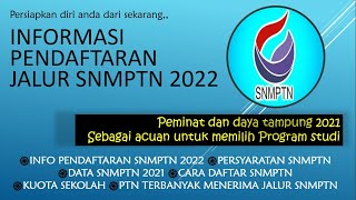 INFO SNMPTN 2022 [upl. by Ibbob]