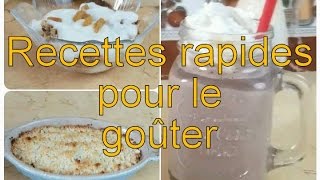 Recettes rapides  crumble pomme  chocolat chaud  verrine fruits secs ❤️وصفات سريعة [upl. by Moersch538]