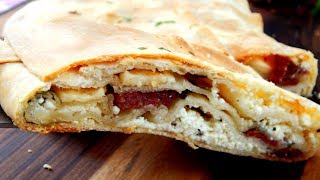 Scaccia Siciliana con Ricotta Queso y Longaniza  CUKit [upl. by Enitnatsnoc]