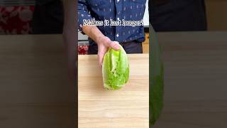 Make romaine lettuce last longer and stay crisp by storing in aluminum foil groceries mealprep [upl. by Anem934]