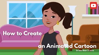 How to create Animated Cartoons in 5 Minutes Easy Adobe Express Tutorial [upl. by Ybok]