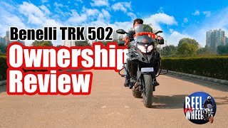 Benelli TRK 502 2023 ownership review 🥰  Ride experience 😎 56 ft can also ride TRK 502 🤯 [upl. by Asher]