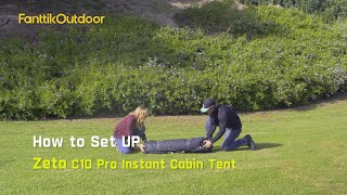 Set Up Tutorials  FanttikOutdoor Zeta C10 Pro Instant Cabin Tent [upl. by Thackeray]