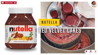 Nutella Inspired Cake 🎂  Bake This Nutella Red Velvet Cake at Home  Easy Recipe Tutorial [upl. by Altaf]