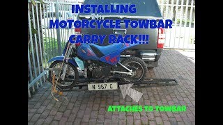 Motorcycle Towbar Rack FITMENT [upl. by Asira]