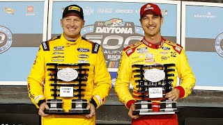 Joey Logano amp Michael McDowell Front Row For Daytona 500 [upl. by Wawro]