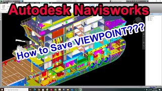 How to save VIEWPOINT in AUTODESK NAVISWORKS  Software Learning [upl. by Lamar]