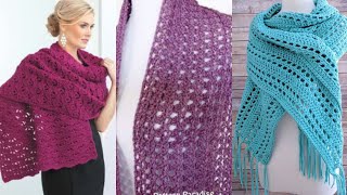 One skein crochet shawl pattern  tendril  annie design crochet in ladies style [upl. by Anoi]