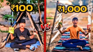 overwrite survivor challenge  in 100 Vs 1000 viral video [upl. by Rosalinda349]