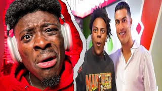 Oh hell Nahh 😮  iShowSpeed Meets Ronaldo In America 🤣 REACTION [upl. by Sgninnej]