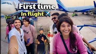 My first flight ✈️  Sapna pura ho Gaya 🥹  dheerajkevlogs vlog [upl. by Annaiv]