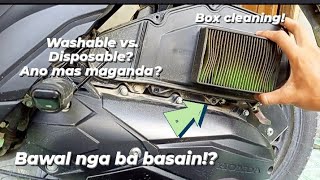 Honda Click Air Filter Check  Kailan dapat palitan  Airbox Cleaning [upl. by Finny]