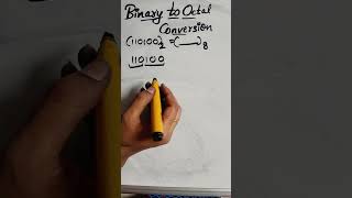 BINARY TO OCTAL CONVERSION swetha10622 [upl. by Agarhs]