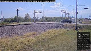 MOKAN Railcams Springfield Missouri BNSF Thayer North Subdivision MP 20470 RECURRENT STREAM [upl. by Borras129]