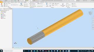 How a knurl can be set as surface effect in Inventor Knurl on a view [upl. by Baudin]