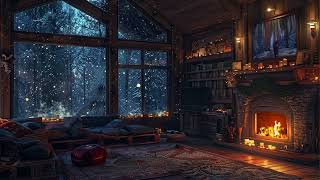 Cozy Up Fireplace with Crackling Logs and Soothing Sounds for Stress Relief [upl. by Camus319]