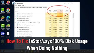 How To Fix IaStorAsys 100 Disk Usage When Doing Nothing Tutorial [upl. by Clougher]