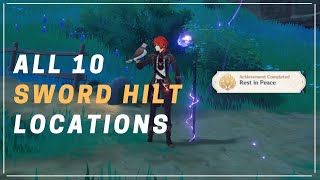 All Sword Hilt Locations  Genshin Impact [upl. by Elocal]