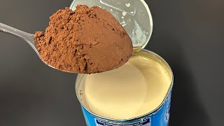 Mix condensed milk and cocoa You will be surprised Quick nobake recipe [upl. by Alli794]