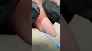 French tip almond nail shape nailart naildesigns shortvideo subscribemychannel simplenailart [upl. by Halsted273]