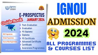 IGNOU ProspectusGuide Book for 2024 Admission Cycle [upl. by High]