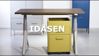 IKEA IDÅSEN skrivbords och förvaringsserie [upl. by Ponce]