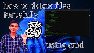 Forcefully Deleting Files with Command Prompt CMD in Windows [upl. by Leinaj]